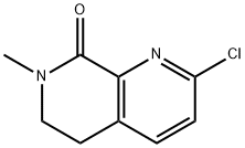 1,7-Naphthyridin-8(5H)-one, 2-chloro-6,7-dihydro-7-methyl- Struktur