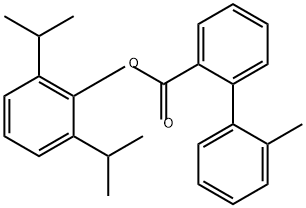 [1,1'-Biphenyl]-2-carboxylic acid, 2'-methyl-, 2,6-bis(1-methylethyl)phenyl ester