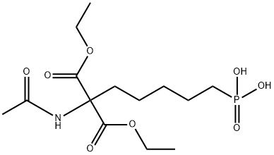 Propanedioic acid, 2-(acetylamino)-2-(5-phosphonopentyl)-, 1,3-diethyl ester