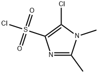 5-chloro-1,2-dimethyl-1H-imidazole-4-sulfonyl chloride Struktur