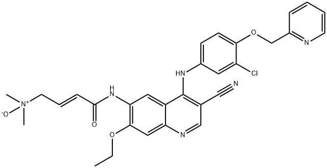 Neratinib dimethylamine N-oxide (M7) Struktur