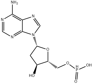 Adenosine, 2'-deoxy-, 5'-(hydrogen phosphonate) Struktur