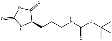 Carbamic acid, N-[3-[(4R)-2,5-dioxo-4-oxazolidinyl]propyl]-, 1,1-dimethylethyl ester Struktur