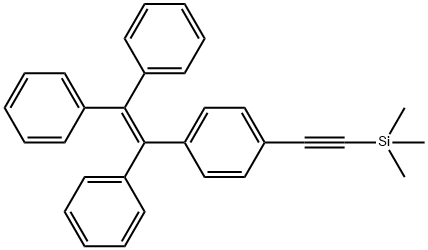 Benzene, 1-[2-(trimethylsilyl)ethynyl]-4-(1,2,2-triphenylethenyl)- 结构式