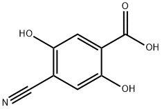 4-Cyano-2,5-dihydroxybenzoic acid 结构式