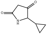 2,4-Pyrrolidinedione, 5-cyclopropyl- Structure