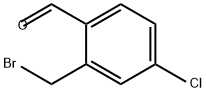 2-(溴甲基)-4-氯苯甲醛, 1378867-18-5, 结构式