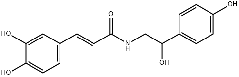 N-trans-Caffeoyloctopamine Structure