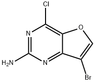 Furo[3,2-d]pyrimidin-2-amine, 7-bromo-4-chloro- Structure