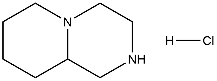 octahydro-2H-pyrido[1,2-a]pyrazine hydrochloride,1378882-84-8,结构式