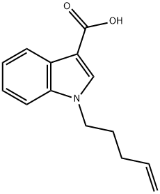 1H-Indole-3-carboxylic acid, 1-(4-penten-1-yl)- Structure