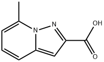 Pyrazolo[1,5-a]pyridine-2-carboxylic acid, 7-methyl- Structure