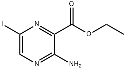 2-Pyrazinecarboxylic acid, 3-amino-6-iodo-, ethyl ester Structure