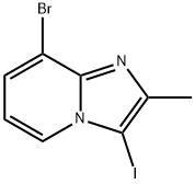 Imidazo[1,2-a]pyridine, 8-bromo-3-iodo-2-methyl- 化学構造式