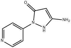 5-氨基-2-(4-吡啶基)-1H-吡唑-3(2H)-酮 结构式