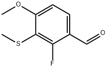 2-Fluoro-4-methoxy-3-(methylthio)benzaldehyde 结构式