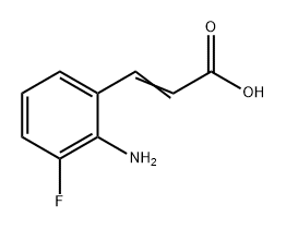 2-Propenoic acid, 3-(2-amino-3-fluorophenyl)- Struktur