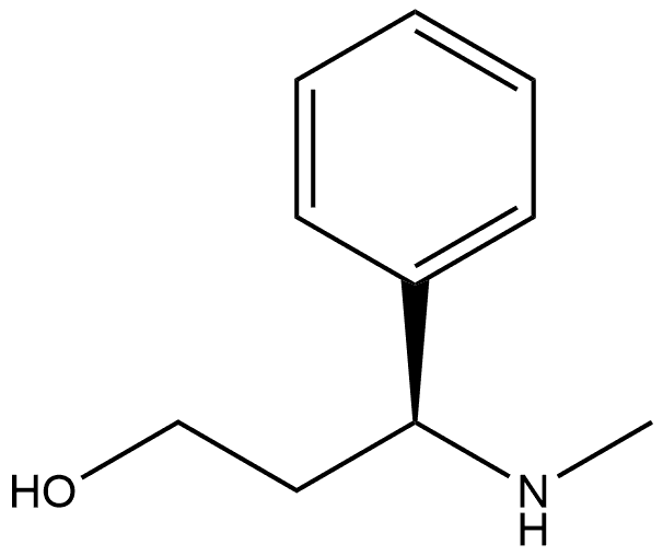 Benzenepropanol, γ-(methylamino)-, (γS)- Structure