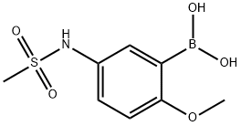 Boronic acid, B-[2-methoxy-5-[(methylsulfonyl)amino]phenyl]- 结构式