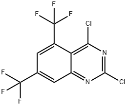 Quinazoline, 2,4-dichloro-5,7-bis(trifluoromethyl)- Structure