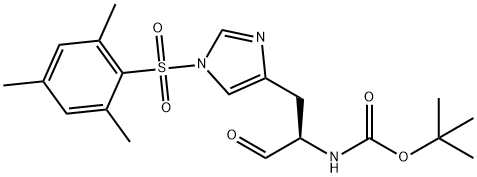 Boc-His(Mts)-aldehyde Structure