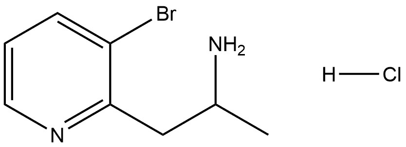 1-(3-bromopyridin-2-yl)propan-2-amine hydrochloride Struktur