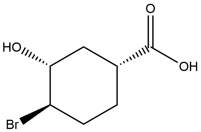 Cyclohexanecarboxylic acid, 4-bromo-3-hydroxy-, (1α,3α,4β)- (9CI)