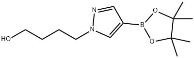 1H-Pyrazole-1-butanol, 4-(4,4,5,5-tetramethyl-1,3,2-dioxaborolan-2-yl)- 化学構造式