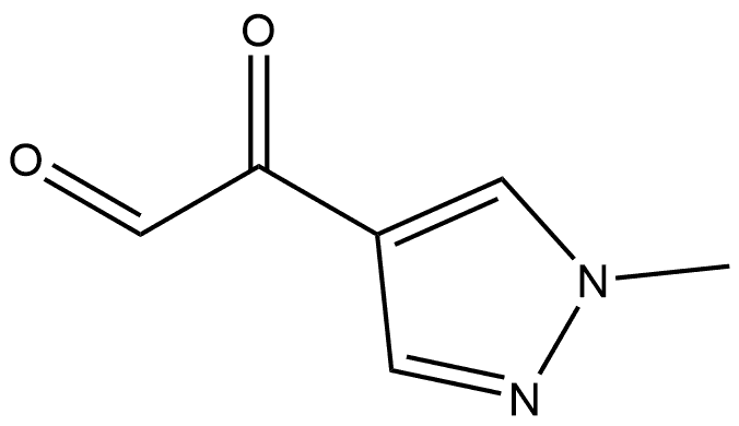 1H-Pyrazole-4-acetaldehyde, 1-methyl-α-oxo- Struktur
