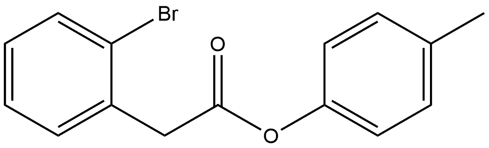 4-Methylphenyl 2-bromobenzeneacetate Struktur