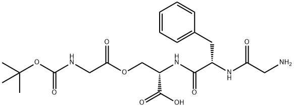 L-Serine, glycyl-L-phenylalanyl-O-[N-[(1,1-dimethylethoxy)carbonyl]glycyl]-