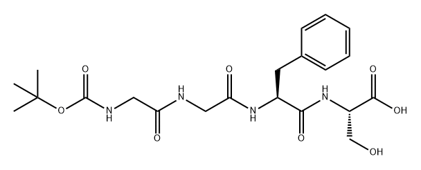 L-Serine, N-[(1,1-dimethylethoxy)carbonyl]glycylglycyl-L-phenylalanyl-