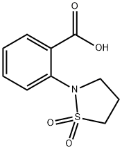 Benzoic acid, 2-(1,1-dioxido-2-isothiazolidinyl)- Structure