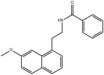 Benzamide, N-[2-(7-methoxy-1-naphthalenyl)ethyl]- Structure