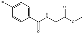 Glycine, N-(4-bromobenzoyl)-, methyl ester Structure