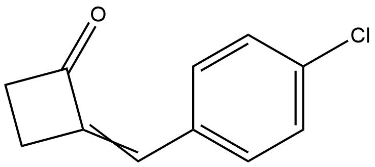 2-(4-chlorobenzylidene)cyclobutanone Structure