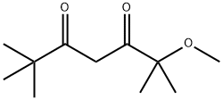 3,5-Heptanedione, 2-methoxy-2,6,6-trimethyl- Struktur