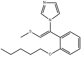 1H-Imidazole, 1-[2-(methylthio)-1-[2-(pentyloxy)phenyl]ethenyl]-, (Z)- (9CI) Structure