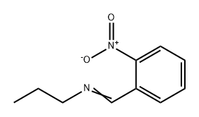 1-Propanamine, N-[(2-nitrophenyl)methylene]- Structure
