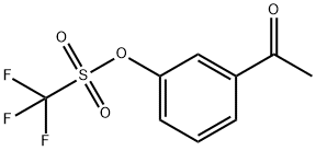 3'-(三氟甲基磺酰氧基)苯乙酮 结构式