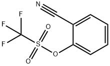 Methanesulfonic acid, 1,1,1-trifluoro-, 2-cyanophenyl ester Struktur