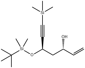1-Hepten-6-yn-3-ol, 5-[[(1,1-dimethylethyl)dimethylsilyl]oxy]-7-(trimethylsilyl)-, (3S,5R)-