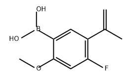 Boronic acid, B-[4-fluoro-2-methoxy-5-(1-methylethenyl)phenyl]- Structure