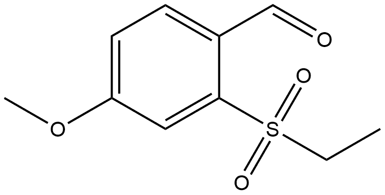 2-(Ethylsulfonyl)-4-methoxybenzaldehyde Structure