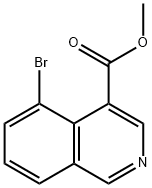 5-溴异喹啉-4-羧酸甲酯, 1384251-83-5, 结构式