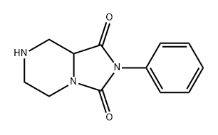 Imidazo[1,5-a]pyrazine-1,3(2H,5H)-dione, tetrahydro-2-phenyl- Structure