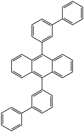 Anthracene, 9,10-bis([1,1'-biphenyl]-3-yl)- Structure