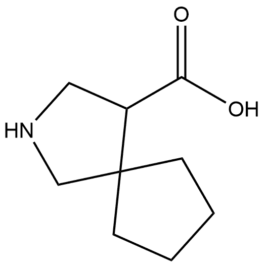 2-Azaspiro[4.4]nonane-4-carboxylic acid, (-)- Structure