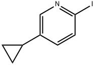 Pyridine, 5-cyclopropyl-2-iodo- Struktur