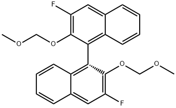 1,1''-Binaphthalene, 3,3''-difluoro-2,2''-bis(methoxymethoxy)-, (1R)- Struktur